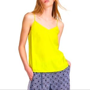 RAG&BONE Lime green camisole top 100% silk